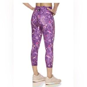 Reebok Purple Geometric Leggings